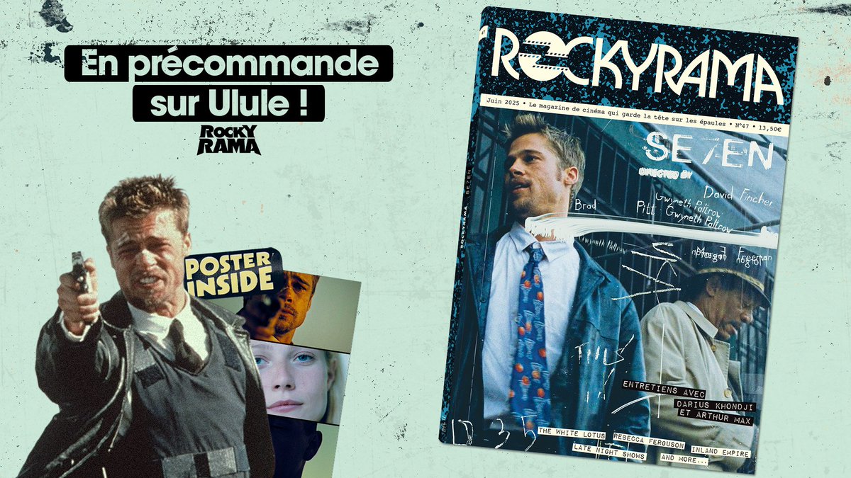 Les précommandes sont ouvertes pour le nouveau <a href="/Rockyramaclub/">Rockyrama🥤</a> spécial Se7en pour les 30 ans du film ! J'ai la chance d'y avoir longuement interviewé Darius Khondji, le chef opérateur, celui qui a changé la lumière à Hollywood en un seul film 🤩
👇🏻👇🏻👇🏻
tinyurl.com/rockyramaseven