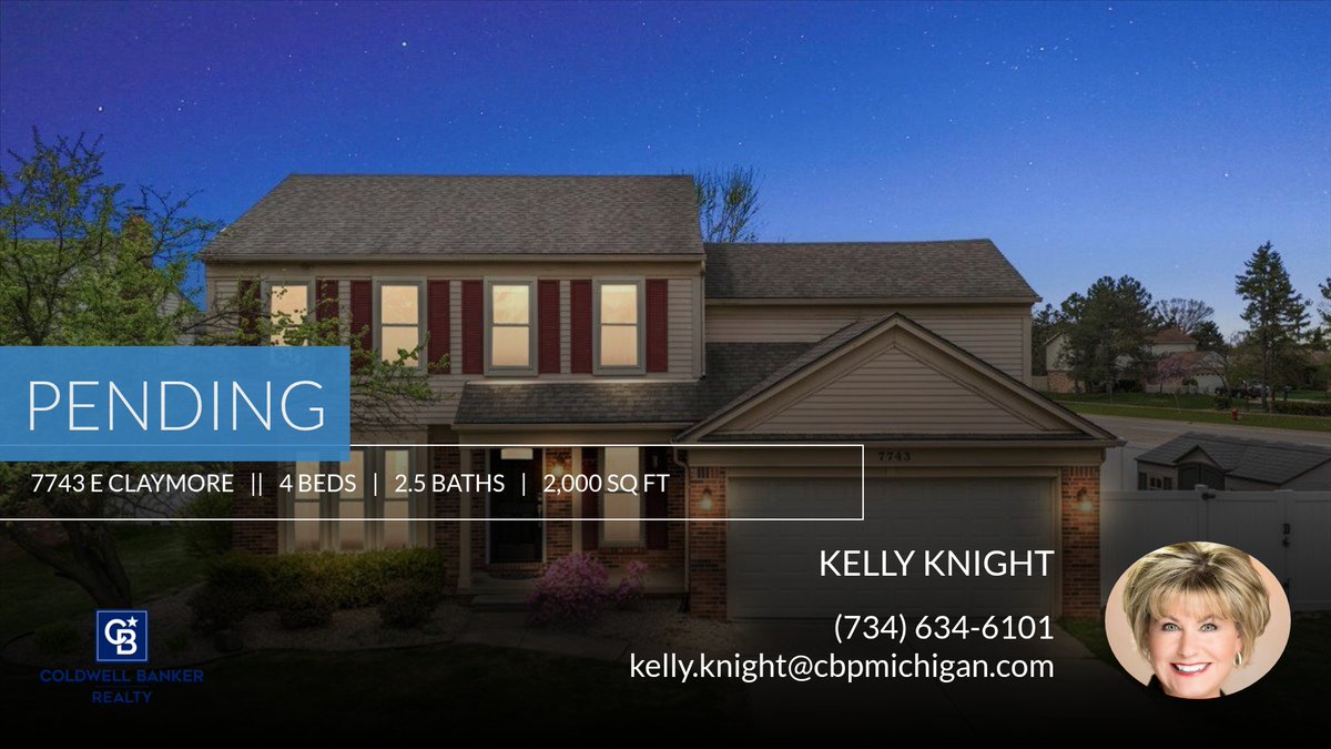 KellyKnightSold's tweet image. This listing is now pending sale! If you're interested in buying or selling your home, don't hesitate to reach out at (734) 634-6101.

Kelly Knight homeforsale.at/7743_E_CLAYMOR…