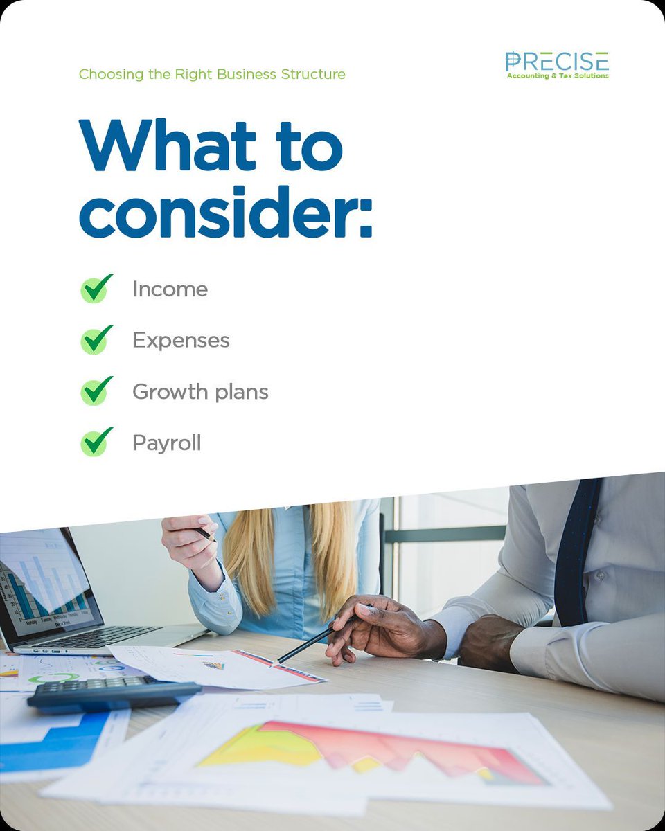 preciseacctax's tweet image. LLC, S-Corp, or Sole Proprietor? 🤔
We help new business owners make the right moves from the start.
Smart structure = Smart taxes.
📞 (301) 541-3145
#PreciseAccTax #BusinessStartup #SmartMoney