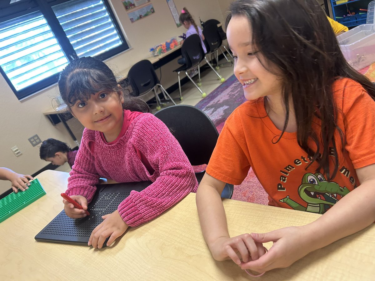 Maker space fun in the Media Center this week! <a href="/PLEgators/">Palmetto Elementary</a>