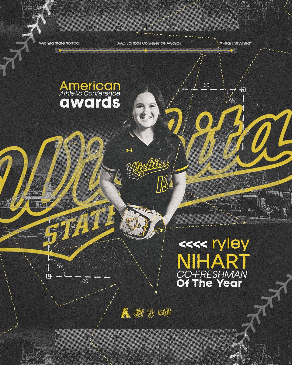 Wichita State Softball (@goshockerssb) on Twitter photo π π
πππππππ ππ
πππ ππππ π
<a href="/RyleyNihart33/">Ryley Nihart</a> is the π©πππ§π Shocker to earn <a href="/American_Conf/">The American</a> Freshman of the Year honors.
Congrats Ryley! π π
πππππππ ππ
πππ ππππ π
<a href="/RyleyNihart33/">Ryley Nihart</a> is the π©πππ§π Shocker to earn <a href="/American_Conf/">The American</a> Freshman of the Year honors.
Congrats Ryley!