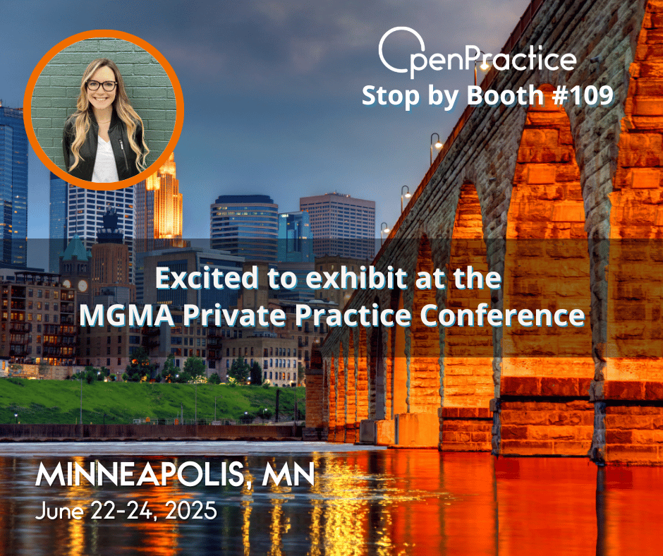 OpenPMNews's tweet photo. We're headed to Minneapolis! 🎉 Looking forward to connecting with private practice pros at the upcoming Medical Group Management Association (MGMA) conference. Let us know if you’ll be there too! #MGMAFocus #PrivatePractice #medicalbillingsoftware https://t.co/WPbJpQiITn