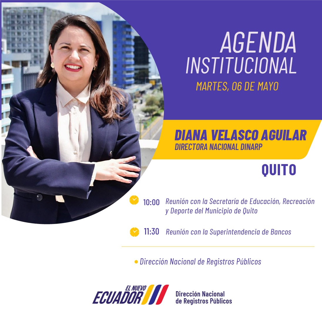 #AgendaQuito | Mantenemos reuniones de trabajo con <a href="/MunicipioQuito/">Municipio de Quito</a> y <a href="/superbancosEC/">SuperDeBancosEc</a>, a fin de revisar los mecanismos que viabilicen una interconexión de datos que promueva una gestión óptima y eficiente de sus procesos.

#ElNuevoEcuador 🇪🇨