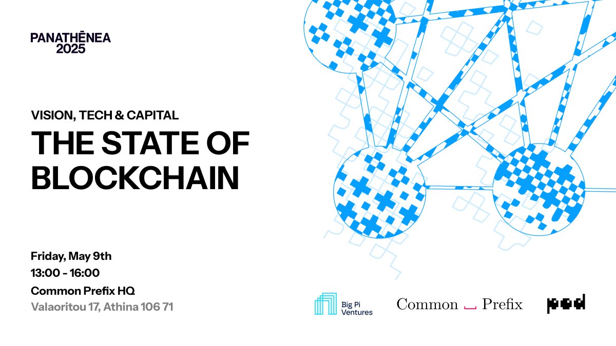 pod network (@poddotnetwork) on Twitter photo 📅 We're hosting a fun meetup on May 9 as part of <a href="/PanatheneaFest/">Panathēnea</a>. If you're in Athens and you're a crypto nerd, come join <a href="/poddotnetwork/">pod network</a> <a href="/CommonPrefix/">Common Prefix</a> and <a href="/bigpivc/">Big Pi Ventures</a> to talk about the state of blockchain. 👇 📅 We're hosting a fun meetup on May 9 as part of <a href="/PanatheneaFest/">Panathēnea</a>. If you're in Athens and you're a crypto nerd, come join <a href="/poddotnetwork/">pod network</a> <a href="/CommonPrefix/">Common Prefix</a> and <a href="/bigpivc/">Big Pi Ventures</a> to talk about the state of blockchain. 👇