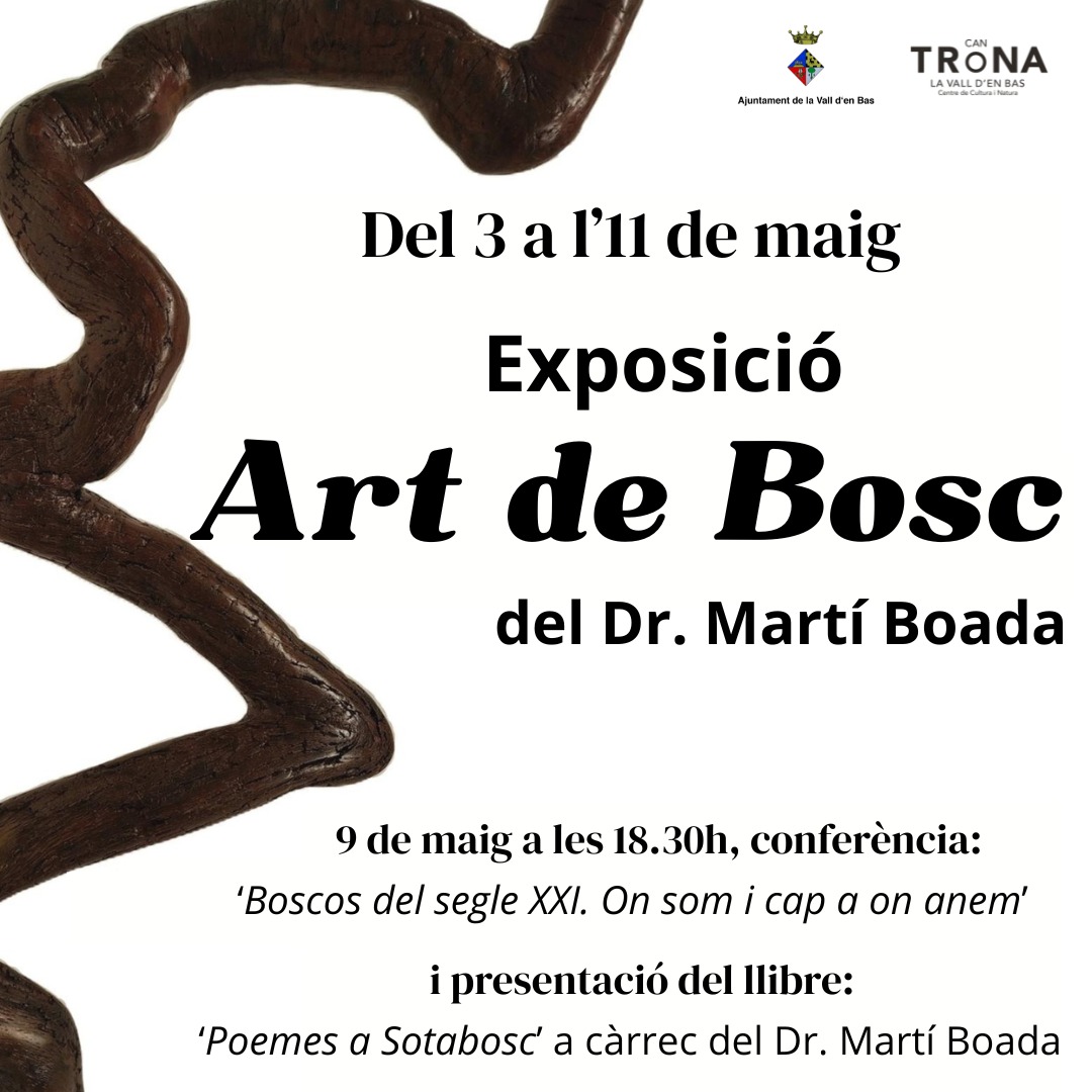 🌿 Art de Bosc amb Martí Boada!
📍 Can Trona, La Vall d’en Bas
📅 9 de maig, 18.30 h
📚 Poemes a Sotabosc + conferència sobre els boscos del s. XXI

El Gremi Fusta i Moble, orgullós de comptar amb la mirada de Martí Boada 🌲
#MartíBoada #ArtdeBosc #Fusta #Boscos #Sostenibilitat