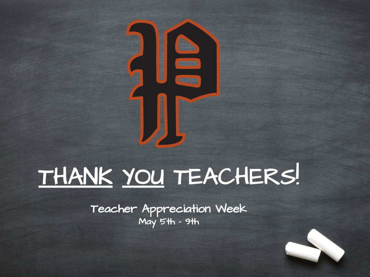 May 5th - 9th is Teacher Appreciation Week. Please join us in recognizing &amp; celebrating our outstanding teachers. They are the heart &amp; soul of our schools &amp; their passion and dedication are unmatched.
Thanks for all you do for the students, families, &amp; community of Pleasantville!