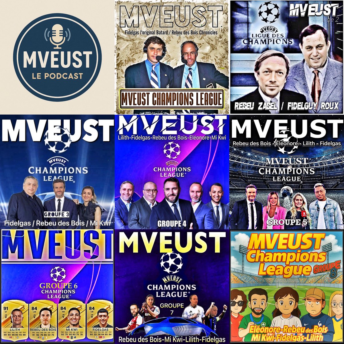 Ça y est , les 8 poules de la MVEUST Champions League ont été traitées, c'est le moment d'aller écouter la plus grande saga de notre podcast avant les phases finales, on y fait preuve d'amour, de haine  et de mauvaise foi ...
open.spotify.com/show/2vX7oIErZ…