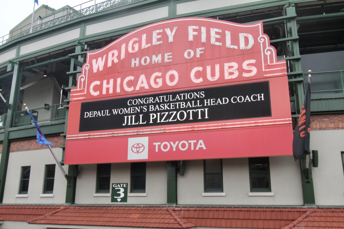 DePaul Women's Basketball (@depaulwbbhoops) on Twitter photo .@CoachPizzotti is set to throw out the first pitch and sing the stretch at tonight’s <a href="/Cubs/">Chicago Cubs</a> vs. Giants game! .@CoachPizzotti is set to throw out the first pitch and sing the stretch at tonight’s <a href="/Cubs/">Chicago Cubs</a> vs. Giants game!