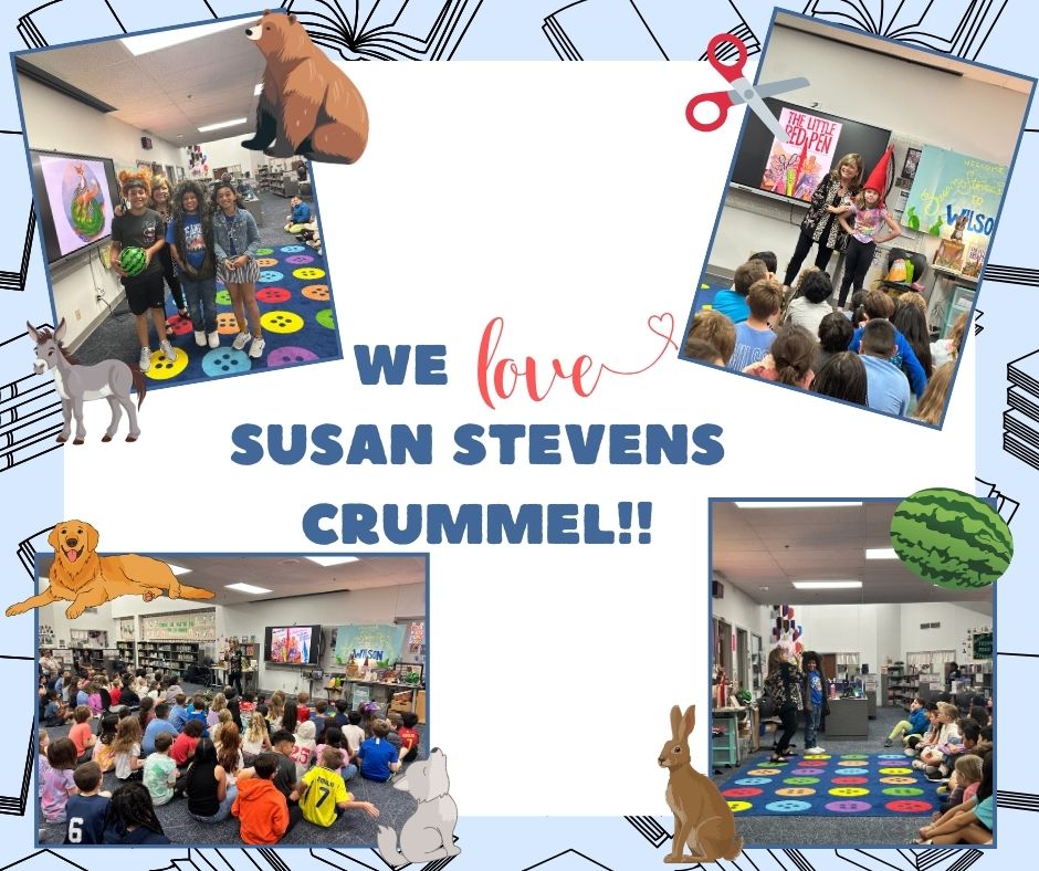 Wilson Library (@wilsonreads) on Twitter photo We ♥️ <a href="/sscrummel/">SusanStevensCrummel</a> ! Thank you for sharing your love of reading, writing and imagining with our <a href="/gowilsonrangers/">Wilson Elementary</a> ! <a href="/PTO_Wilson/">Wilson Elementary PTO (Coppell)</a> <a href="/CISDlib/">Coppell ISD Libraries</a> We ♥️ <a href="/sscrummel/">SusanStevensCrummel</a> ! Thank you for sharing your love of reading, writing and imagining with our <a href="/gowilsonrangers/">Wilson Elementary</a> ! <a href="/PTO_Wilson/">Wilson Elementary PTO (Coppell)</a> <a href="/CISDlib/">Coppell ISD Libraries</a>