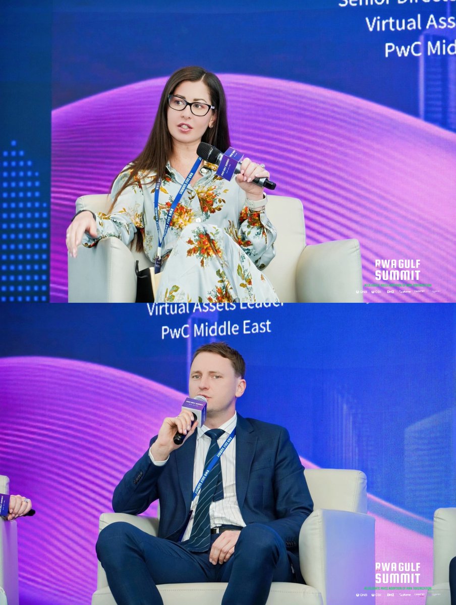 DMZ_Finance's tweet photo. At #RWAGULFSUMMIT2025, the panel “How Tokenization is Reshaping Deposits and Trade Finance” featured leaders from @PwC_Middle_East Serena Sebastiani, #LynxCap Peter Kadish, @FireblocksHQ Stephen Richardson, #Xweave Milind Sanghavi, and @Accenture Daniel Gabriel, who explored how tokenization is transforming deposits and trade finance.

Key Takeaways:
🔹 Tokenized deposits are not future tech — they solve real treasury & settlement needs today
🔹 Web2-Web3 hybrid models + regulated partnerships = real-time digital money movement
🔹 Tokenization enables efficient capital allocation & bypasses traditional gatekeepers
🔹 Programmable finance can transform trade finance & reduce inefficiencies
🔹 Gulf states are pushing tokenization forward with regulatory clarity

Tokenization is shifting from a concept to core financial infrastructure.

#Tokenization #TradeFi #RWA #Stablecoins #DigitalAssets #GulfInnovation #Token2049