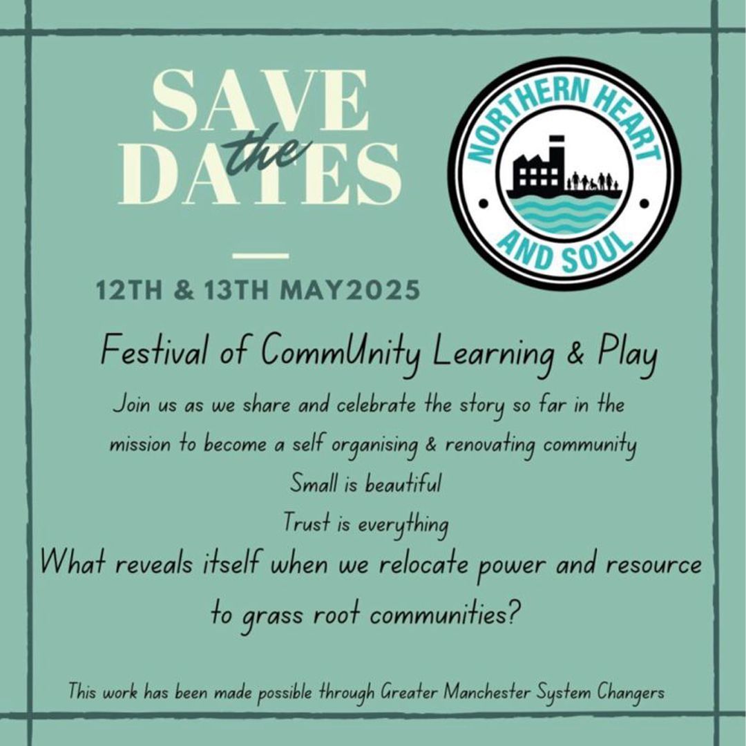 Join Northern Heart and Soul CiC and the Springfield, Beech Hill &amp; Gidlow CommUnity for a Festival of Community Led Learning in Wigan – celebrating the power of people, place and purpose.   

Book now: eventbrite.co.uk/o/northern-hea….