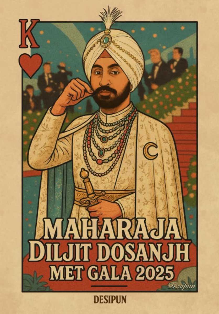 We should just give this Twitter handle to <a href="/diljitdosanjh/">DILJIT DOSANJH</a> 👑 👏

#Maharaja

#MetGala #MetGala2025 #DiljitDosanjh #diljitatmetgala #diljit
