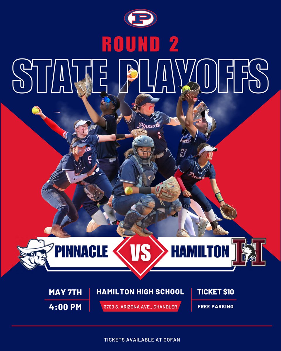 Pinnacle Softball (@pinnaclesb) on Twitter photo Join us on Wednesday, May 7th at 4 PM as we take on Hamilton in Round 2 of the 6A State Playoffs!
<a href="/PVUSDATHLETICS/">PVUSD Athletics</a> Join us on Wednesday, May 7th at 4 PM as we take on Hamilton in Round 2 of the 6A State Playoffs!
<a href="/PVUSDATHLETICS/">PVUSD Athletics</a>