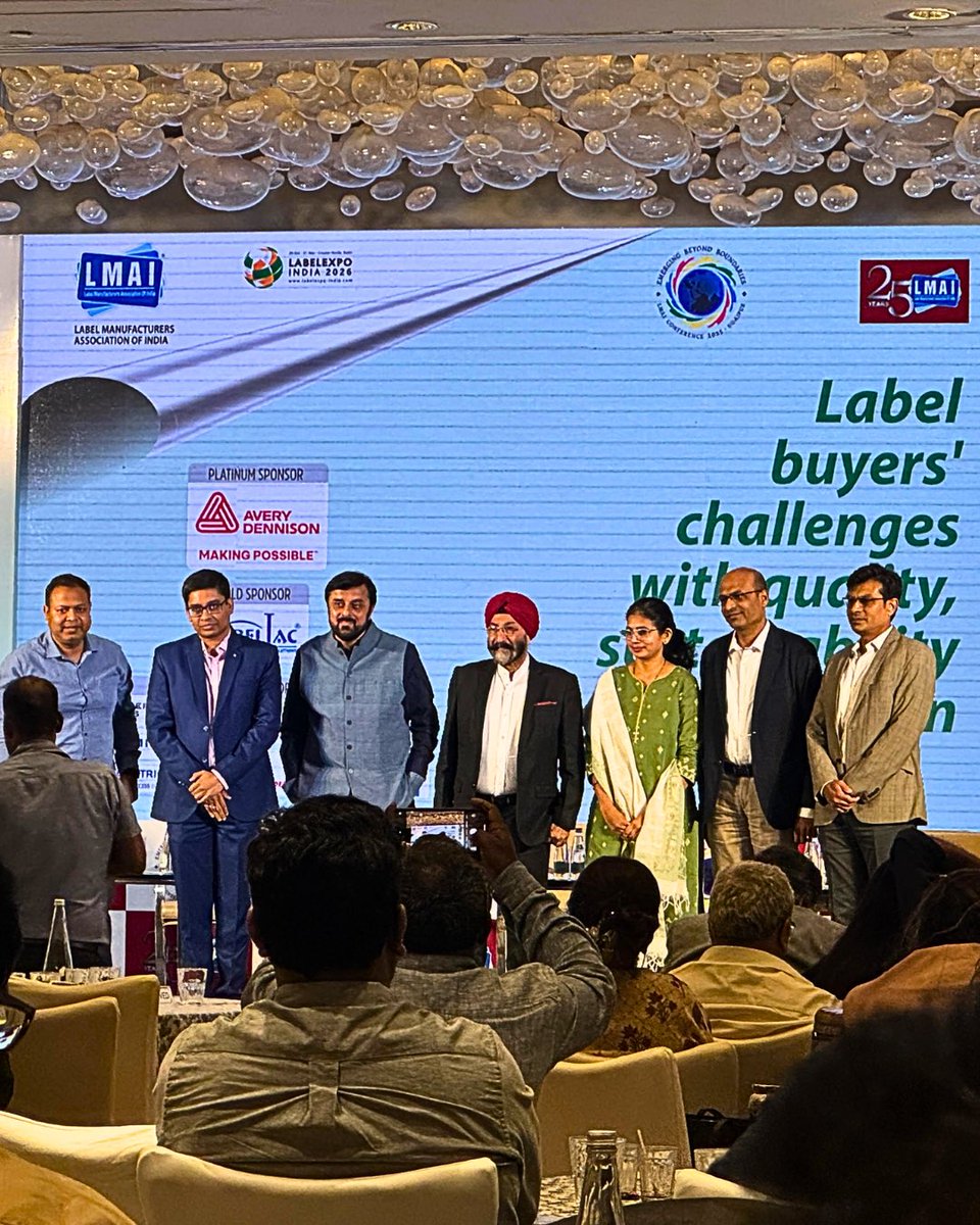 DominoIndia's tweet photo. We had a privilege learning from experts at the panel discussion on "Label Buyers' Challenges with Quality, Sustainability &amp; Innovation" on 2nd May 2025 at New Delhi. Insightful talks on quality, sustainability, and innovations in label manufacturing made it an enriching event. https://t.co/wiCJhsGTop