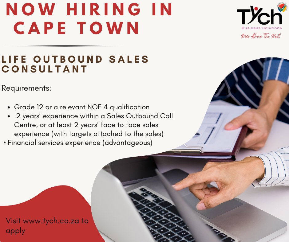 TychTeam's tweet photo. 📍 We're Hiring in Cape Town!

🚀 Apply now via https://t.co/yrK6NNfekZ and take the next step in your sales career!
#SalesJobs #CapeTownJobs #OutboundSales #ShortTermContract #JoinTYCH #TychBusinessSolutions https://t.co/eMX7jdsFEk