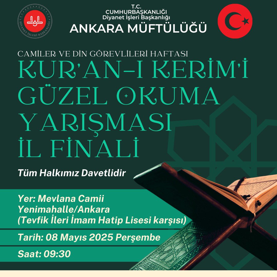 Ankara Müftülüğü (@ankaramuftuluk) on Twitter photo 