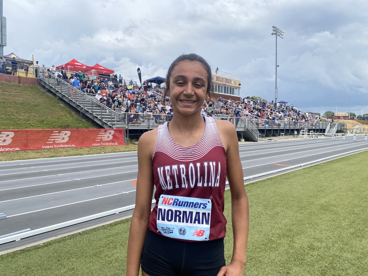 Congratulations to Kyra Norman for equaling the middle school long jump record of 15-8.5 &amp; for being one of a few athletes to place (top-8) in 3 events (triple jump, 100m hurdles, 300m hurdles) at the NCRunners Middle School All-State meet Saturday
<a href="/MSCarolinas_/">MileSplit Carolinas</a> <a href="/SCSportsReport/">Tripp Roakes</a>