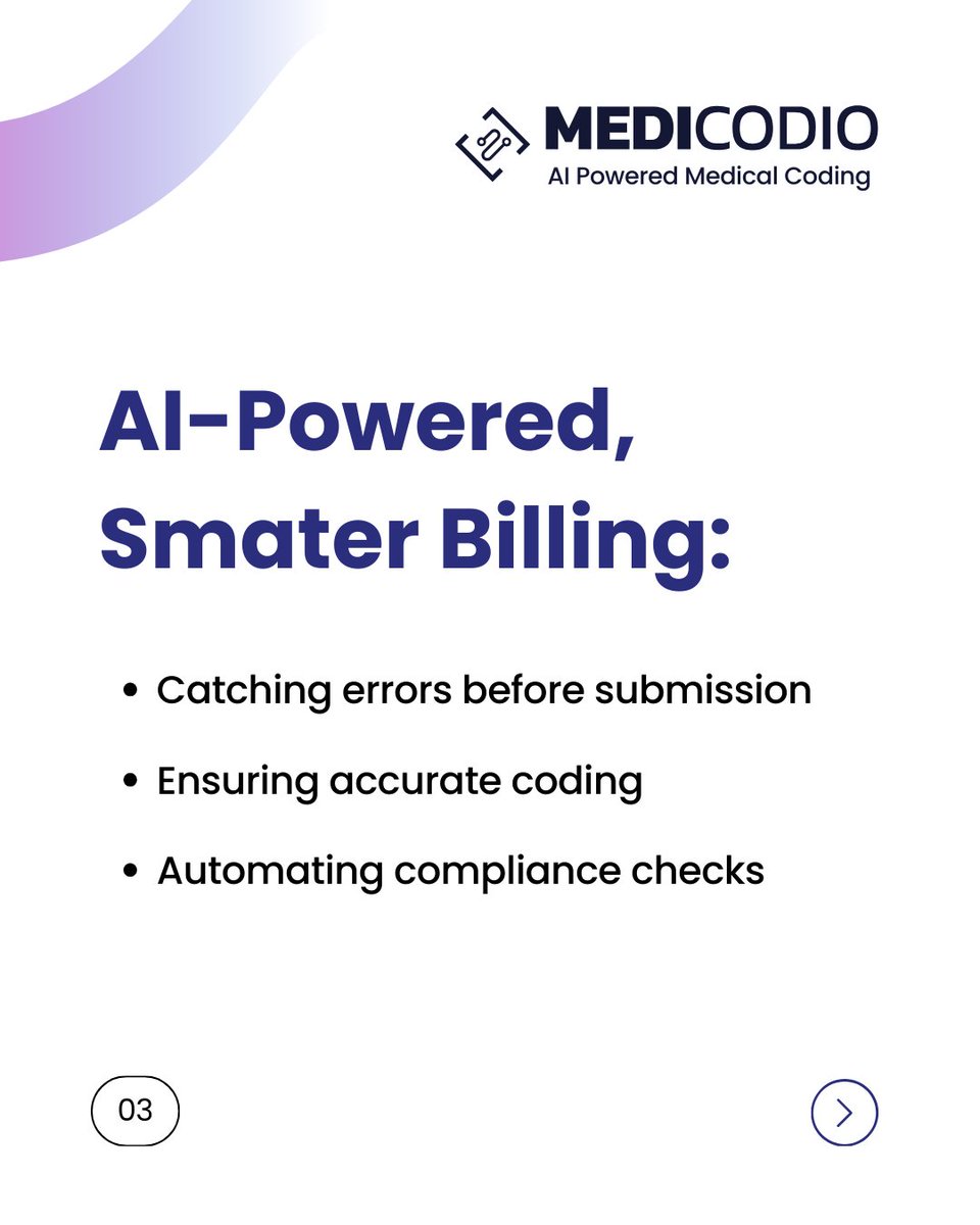 medicodio's tweet image. 💸 Billing errors draining your ASC?
MediCodio stops the leak with AI precision.
✅ Accurate coding
✅ Faster pay
✅ Fewer audits
🚀 Smarter billing starts here.
🔗 medicodio.com
#medicalcoding #aimedicalcoding