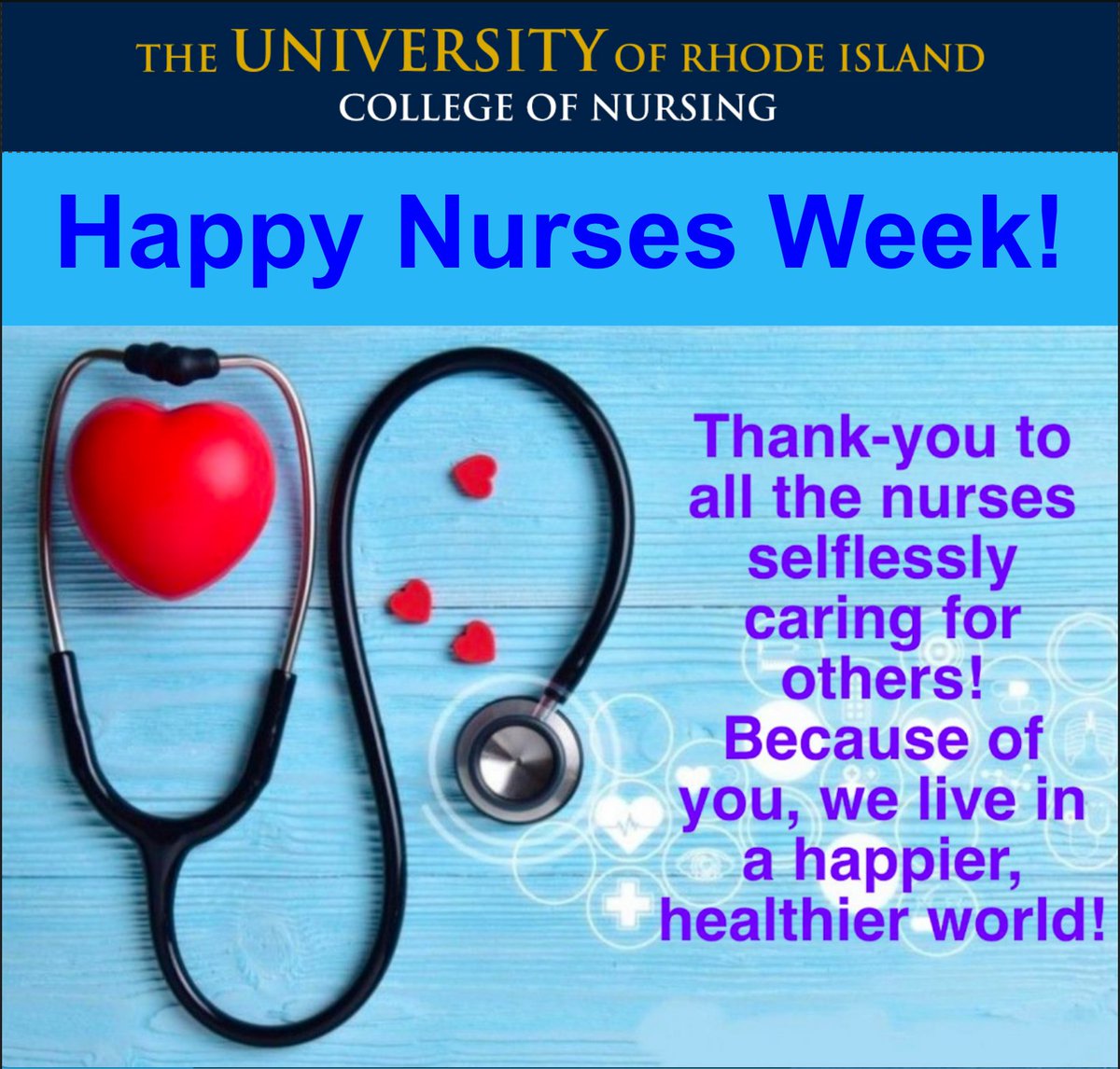 Happy Nurses Week to all our favorite health care professionals!
Learn more about the URI College of Nursing here: uri.edu/nursing