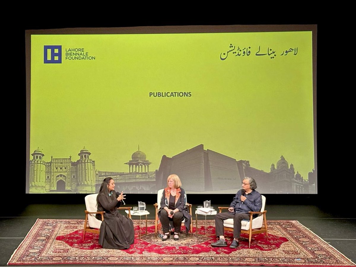 Qudsia Rahim (Executive Director, Lahore Biennale Foundation) and Iftikhar Dadi (Professor of Art History, Cornell University) led a timely discussion on art and civic discourse at the 2025 Lahore Literary Festival at Asia Society New York.
<a href="/lahorelitfest/">LLF_fans</a> <a href="/AsiaSocietyNY/">Asia Society NY</a>