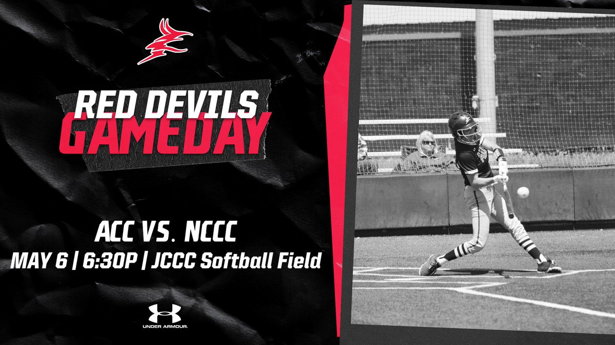 🥎GAMEDAY🥎

Red Devils start opening round of the NJCAA Plains District Tournament today facing #19 Neosho County CC! Follow along on the KJCCC Sports Network or our GC! 

🆚: (2) Neosho County CC
⏰: 6:30pm
📍: JCCC Softball Field
📺: kjcccsports.net