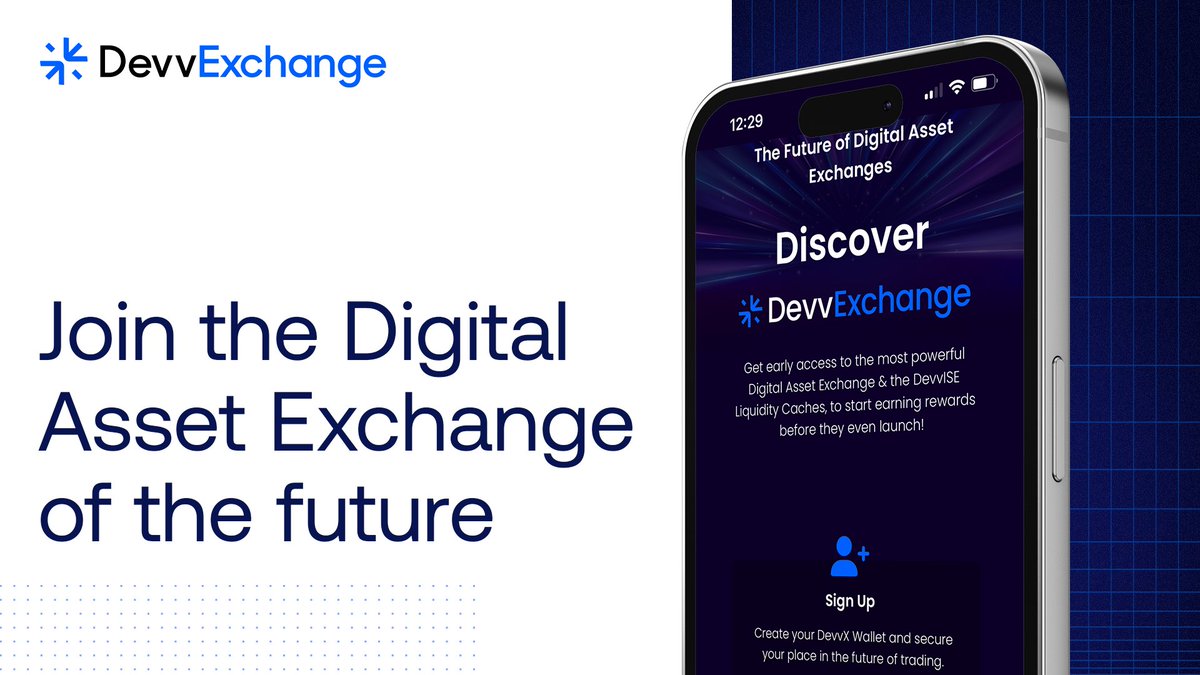 DevvExchange's tweet image. THE Digital Asset Exchange that’s going to set a new standards is coming.

And the doors are already open…

Complete your onboarding today and access unique advantages:

✅ Your own DevvExchange account + DevvX wallet ✅ A personalized referral code
✅ Access to a huge prize…