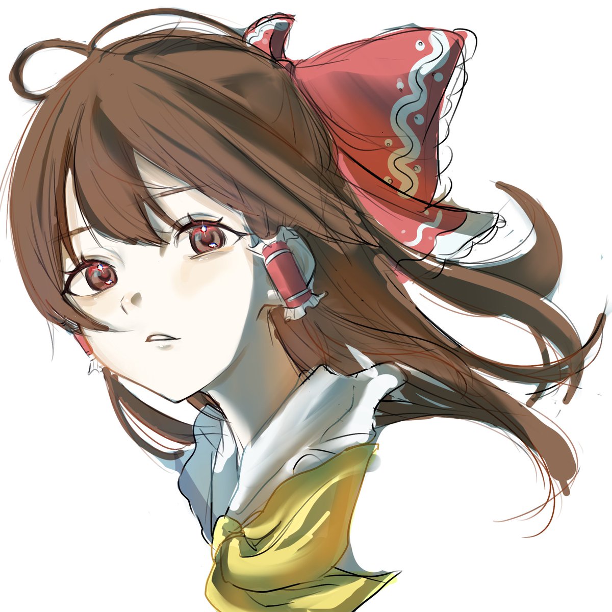 #東方Projiect
#イラスト
雑に霊夢かいてみた