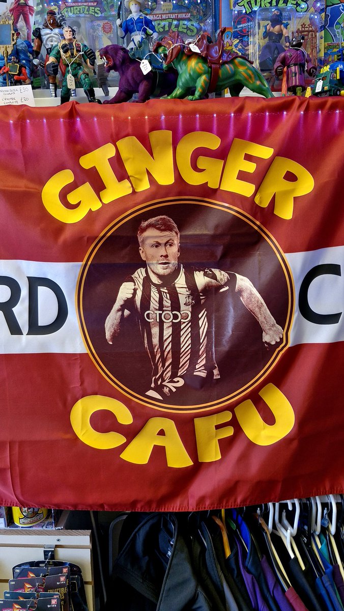 The Flag is ready for the promotion party tonight #bcafc #bantams #gingercafu #efl #football #bradford