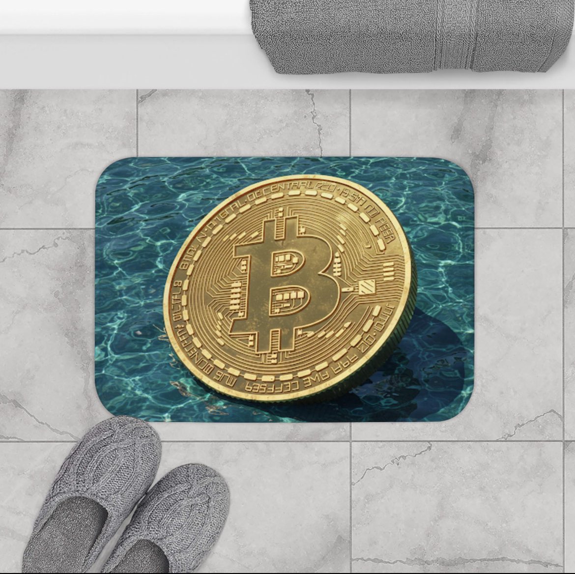 pausedjournals's tweet photo. 🚀 Splash into style with our Bitcoin Bath Mat! 🛁 A bold 3D illusion of a Bitcoin coin floating on water—crypto chic at its finest. Don’t miss out, grab yours: https://t.co/OXus1QOrOC
#Bitcoin #Crypto #HomeDecor #BathMat #3DIllusion #CryptoArt #BitcoinLife #ShopUnique https://t.co/qBn6Pfslz5