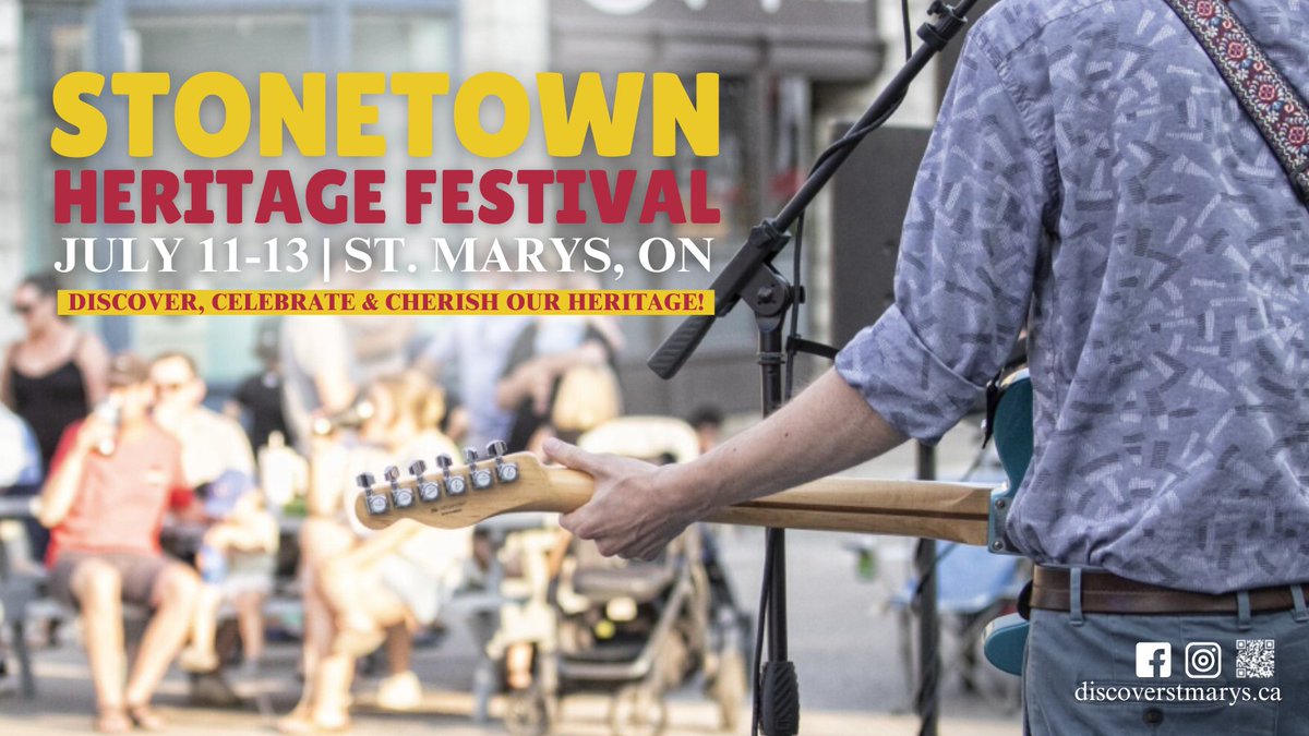 Join us at this year's Heritage Festival on Sat (July 12) for a fun-filled day, including:
🍎St. Marys Farmers’ Market
🎸Street festival with local live music
🎉Kids Zone
🔥Performances &amp; demonstrations
🎆Rotary fireworks
➕And more!
Details: townofstmarys.com/en/news/2025-h…