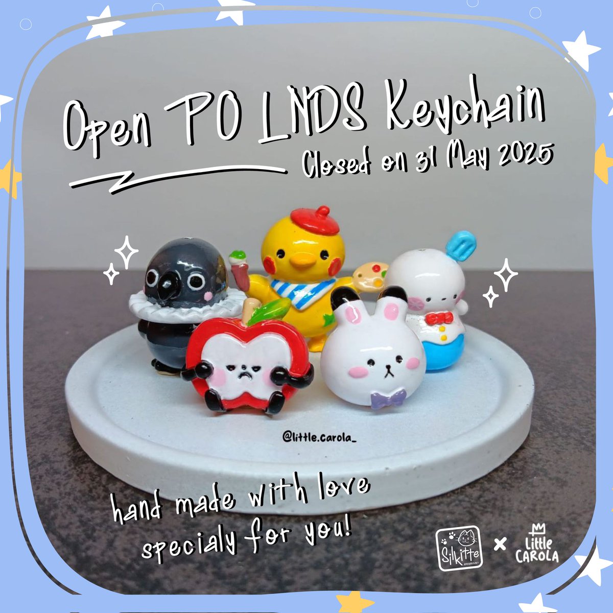 silkitte's tweet photo. #WTS 
✨ [PO KEYCHAIN L&amp;D – We Have 5 Variations!] ✨ Adopsi 1 atau langsung 1 set lengkap! 📅 PO DITUTUP: 31 MEI 2025 📦 Pengiriman: Sekitar Juli 2025 🎀 Handmade with love, specially for fans! 💫 🇮🇩
#wts #LoveandDeepspace #xavier #zayne #rafayel #sylus #caleb https://t.co/WWVcLV98DA