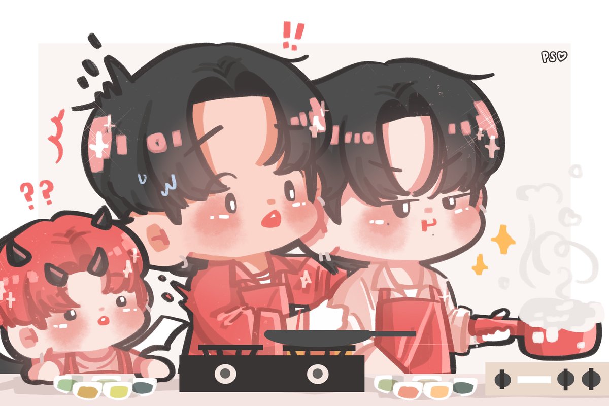 psiluvvu's tweet photo. 🐯: ที่รักระวังร้อน!!!
🐶: แด๊ดดี้อยู่เฉยๆ ปะป๊าจัดการเอง
😈: ปะป๊าเป็นอะไยอ่ะ
.
.
#PerthSanta #เพิร์ธแซนต้า https://t.co/MR9llSQXff