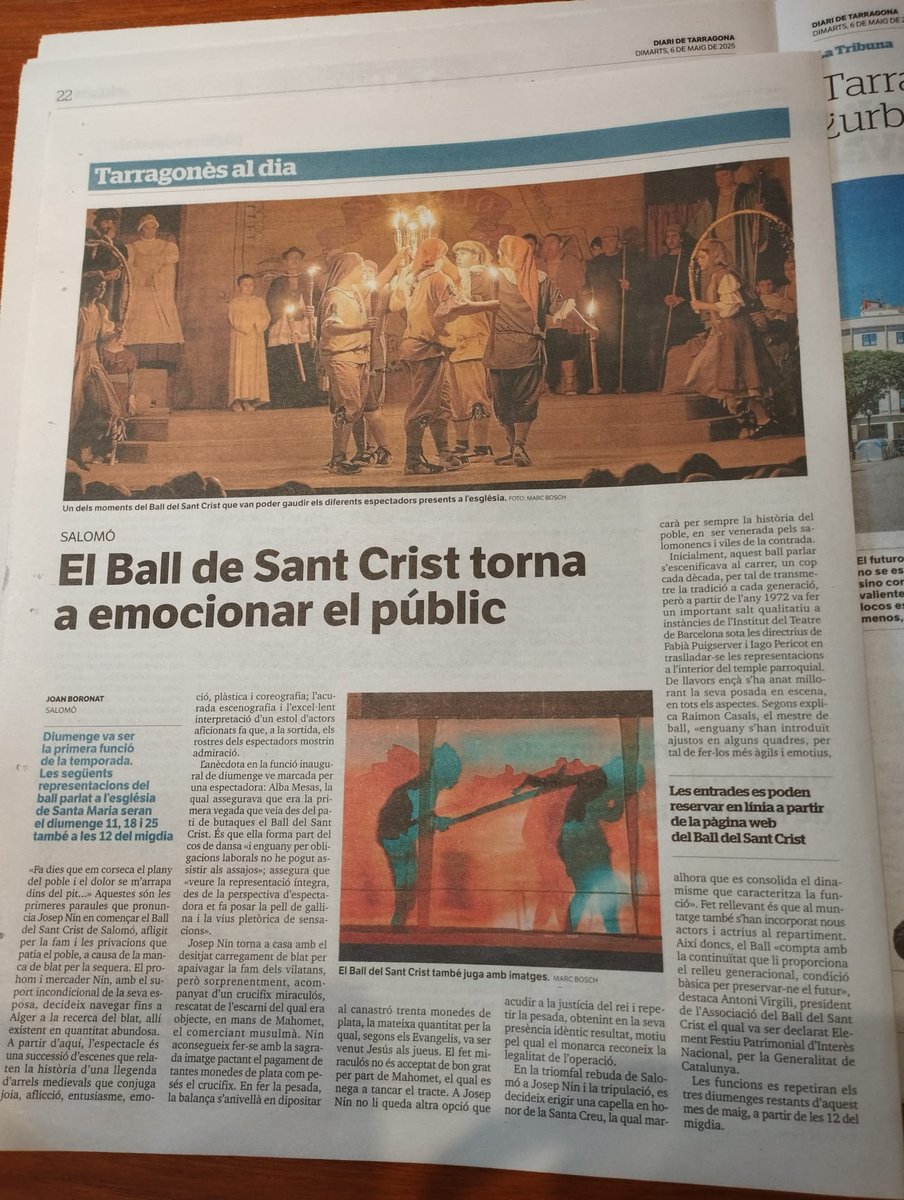 Encara queden els dies 11, 18 i 25 de maig. Us esperem a Salomó!