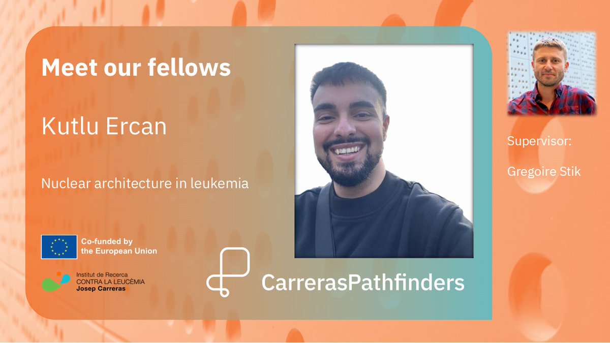 CaPathfinders's tweet image. 📢Meet our Fellows
Kutlu Ercan joined #CarrerasPathfinders to pursue his PhD under the supervision of Dr Gregoire Stik
at @CarrerasIJC.
👨🔬Learn about Kutlu at carreraspathfinders.eu/doctoral-candi…
🔬and his project at carreraspathfinders.eu/projects/dc3/.
@MSCActions #bloodcancers