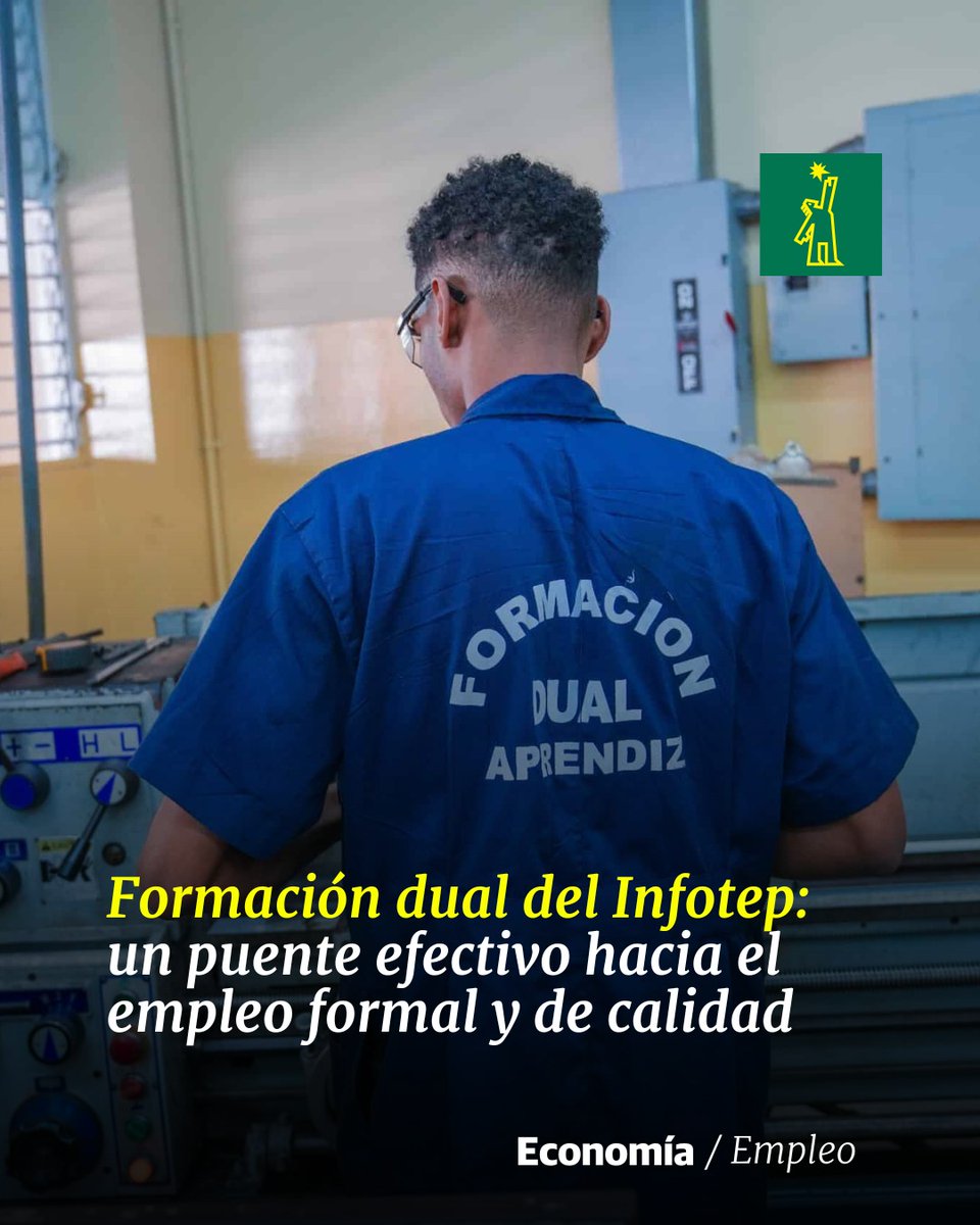 DiarioLibre's tweet image. 💼 | #EmpleoDL | Un modelo de éxito que impulsa el empleo juvenil en República Dominicana

🔗ow.ly/20if50VNHvh

#DiarioLibre #FormaciónDual #EmpleoFormal #RD
