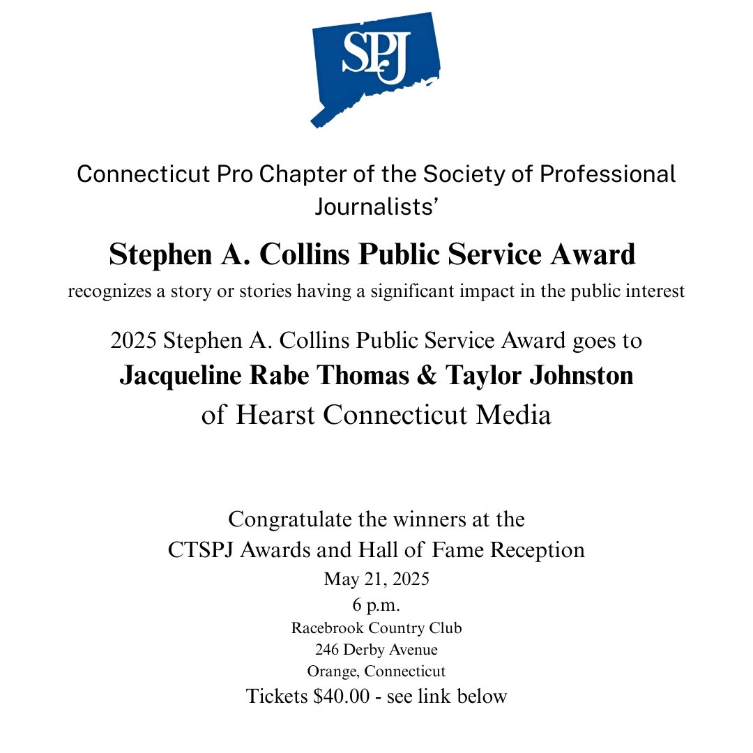 Congratulations to the winners of our Stephen A. Collins Public Service Award!