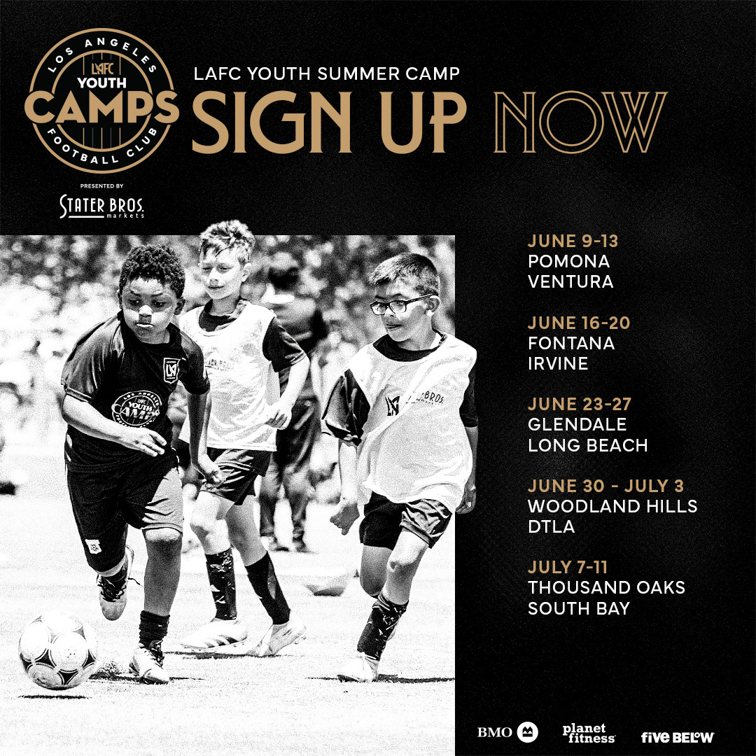Develop skills and learn the game from an LAFC-trained coaching staff. ⚽

Join us this summer at LAFC Youth Camps.

🔗 lafc.com/academy/camps

#LAFC Youth Camps | <a href="/StaterBrosMkts/">Stater Bros. Markets</a>