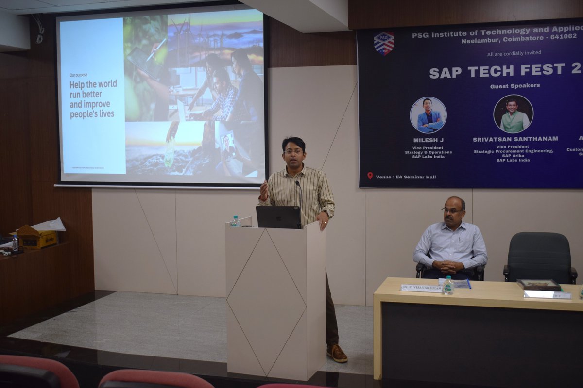 psgitarofficial's tweet photo. Departments of CSE, AI&DS, PSG iTech organized SAP TechFest on 6th May 2025. Certificates were distributed to students in recognition of their active participation and accomplishments across various activities.
#PSGiTech #PSG #SAP #SAPLabs #SAPLabs_India https://t.co/l4xFlDFe0h