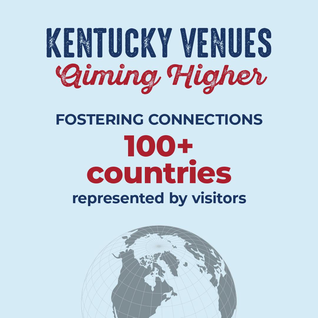 Did you know? In 2024, Kentucky Venues welcomed international exhibitors and attendees from over 100 countries at our facilities. When we bring the world to our doorstep, Kentucky businesses grow!