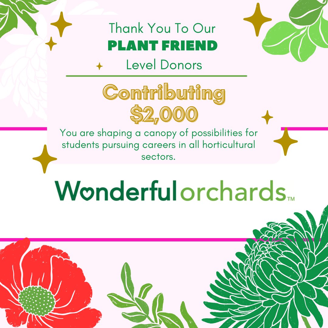 Thank you to WonderfulOrchards for being a Plant Friend level donor, your support means Seed Your Future will continue to inspire students to follow their plant-passion. 
seedyourfuture.org/donate