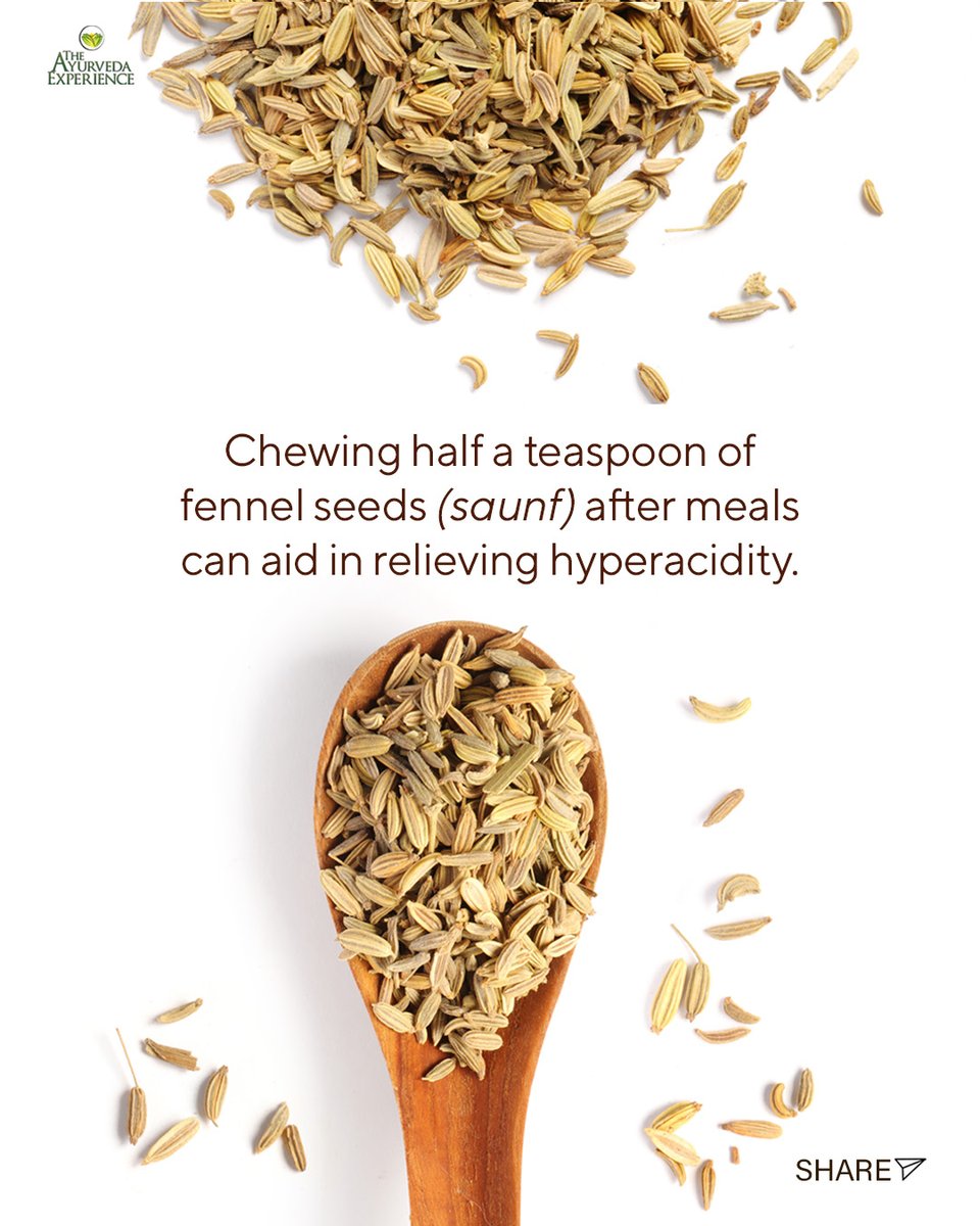 theayurvedaexp's tweet image. 👉️Click here: rb.gy/mc9s7l if you want to know the root causes of #hyperacidity and its #remedies!⁠

#fennel #fennelseeds #healthyeating #guthealth #healthybody #ayurveda #acidity