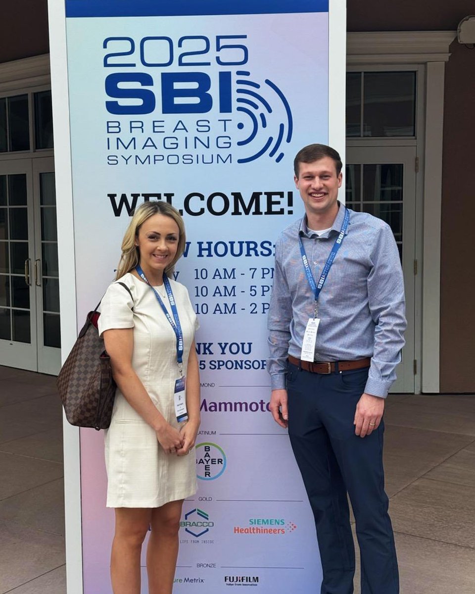 Mayo Clinic Radiology Residency Rochester (@mayomn_radres) on Twitter photo Luke Teigen, M.D., and Shelby Swartz, M.D., attended the SBI Symposium in Colorado Springs last week — diving into all things breast imaging! 🩻🌄
Always proud to see our team engaged and learning.
#SBI2025 #BreastImaging #RadResLife <a href="/MayoRadiology/">Mayo Clinic Radiology</a> Luke Teigen, M.D., and Shelby Swartz, M.D., attended the SBI Symposium in Colorado Springs last week — diving into all things breast imaging! 🩻🌄
Always proud to see our team engaged and learning.
#SBI2025 #BreastImaging #RadResLife <a href="/MayoRadiology/">Mayo Clinic Radiology</a>