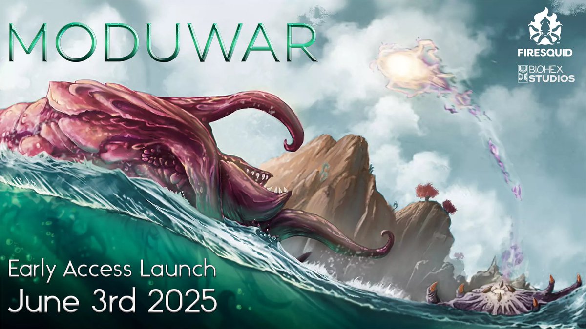 Moduwar will be officially out in #EarlyAccess on June 3rd, 2025, on Steam! 

After so many years together, we are finally releasing our dream game. Thank you for your unwavering support. 

To learn more about the development, read our latest Steam news: store.steampowered.com/news/app/92310…