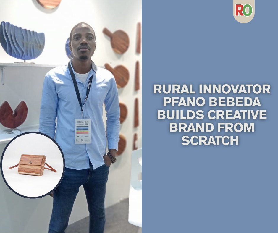 Self-taught Limpopo artist Pfano Bebeda crafts wooden watches, bags, and furniture, turning his rural roots into a nationally recognised design brand. Read more 👉 shorturl.at/HU052