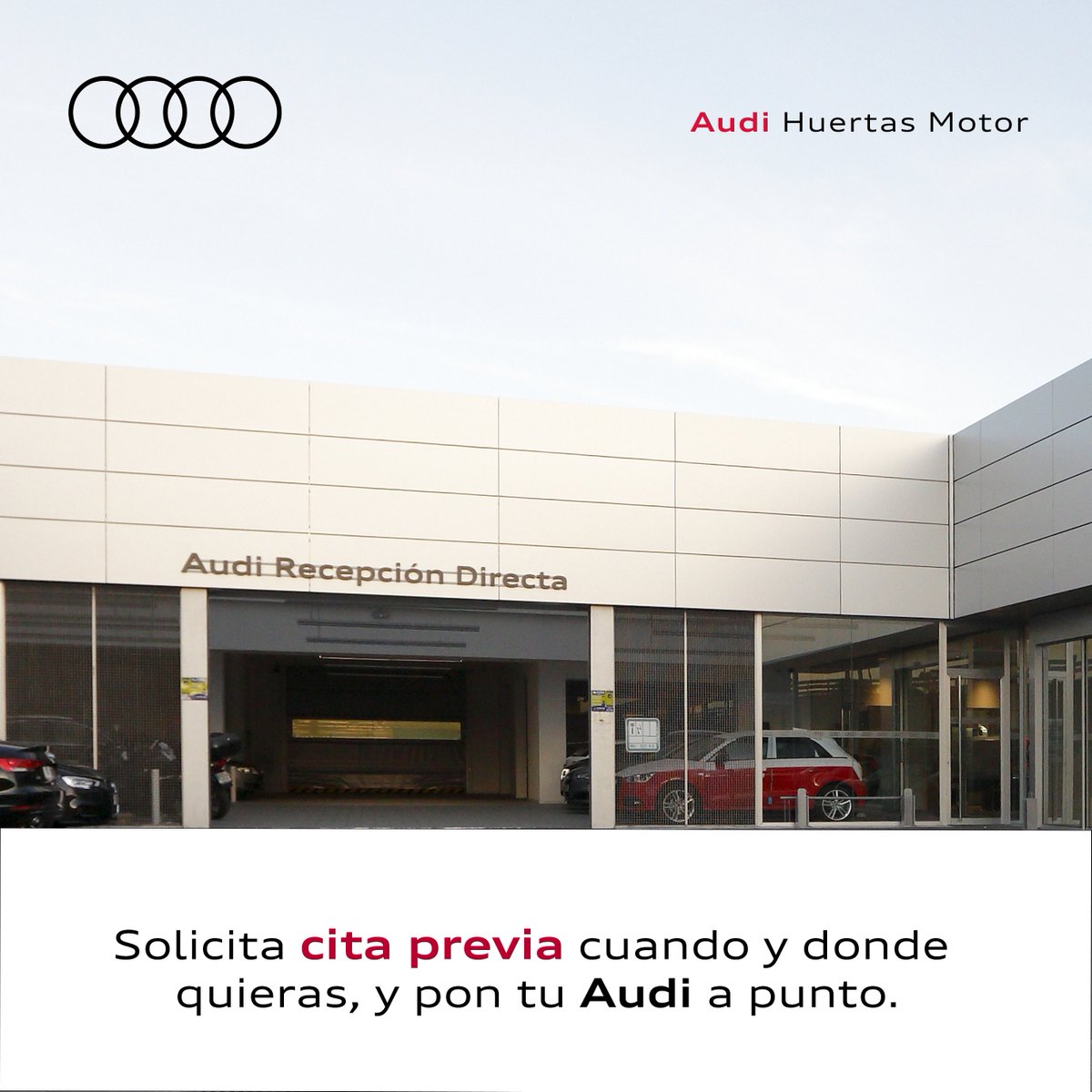 ¡Cuida tu Audi como se merece y olvídate de imprevistos! ⚒️

Pide ya tu cita previa en el taller y pon tu Audi a punto. 💯

🔗 f.mtr.cool/xyespcfrwm
📍 Murcia 📱 968 89 99 99
📍 Cartagena 📱 968 53 61 02
📍 Lorca 📱 968 40 71 11