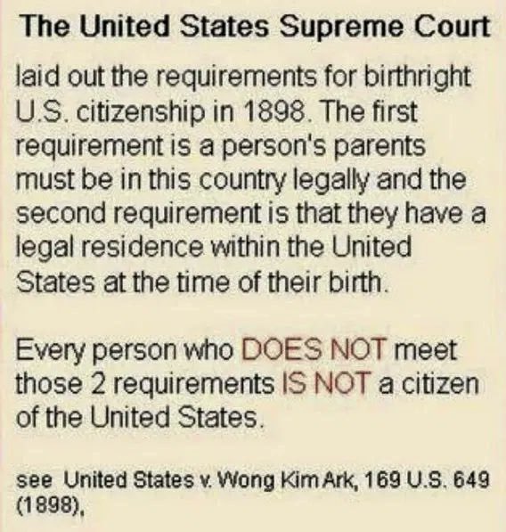 WHAT WILL THE CURRENT SCOTUS RULE ON BIRTHRIGHT CITIZENSHIP?

ANY GUESSES IF THIS WILL STAND OR WILL THERE BE DISSENTERS?
