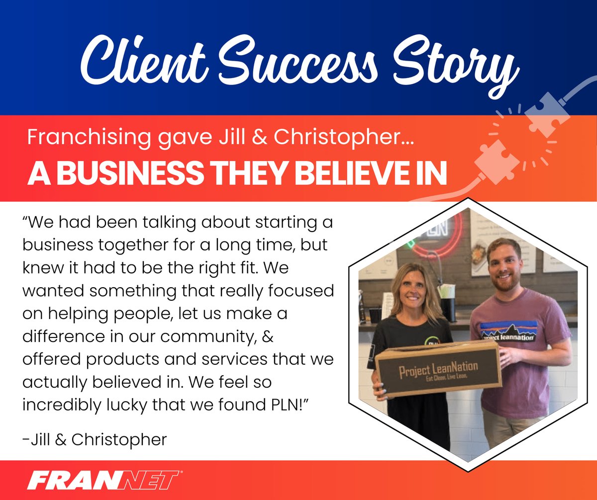 markcory's tweet image. It’s not just a business - for Jill and Christopher, it’s a mission. Congratulations to our clients on finding their ideal business fit!

#FranchisingSuccess #FranNet #NewBeginnings #Entrepreneurship