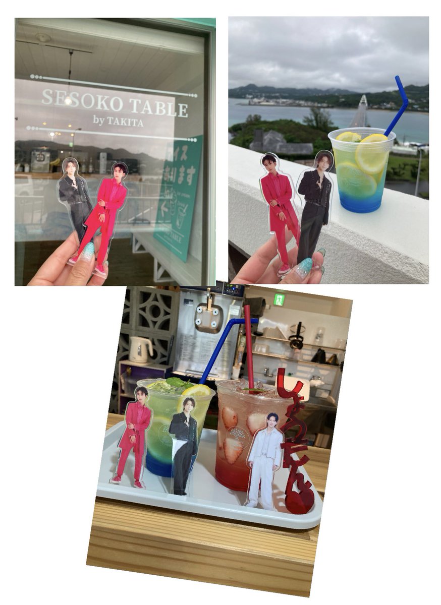 yugachaaaaan's tweet photo. タキタ行ってきた🌺
平野担の義妹とヲタ活楽しかったー💙❤️
店長さんも沖縄のスタッフさんもすごく良い方で、楽しくてずっと話してた😆
#IMP.
#Number_i
#sesokotable https://t.co/b7q9ca5ypz