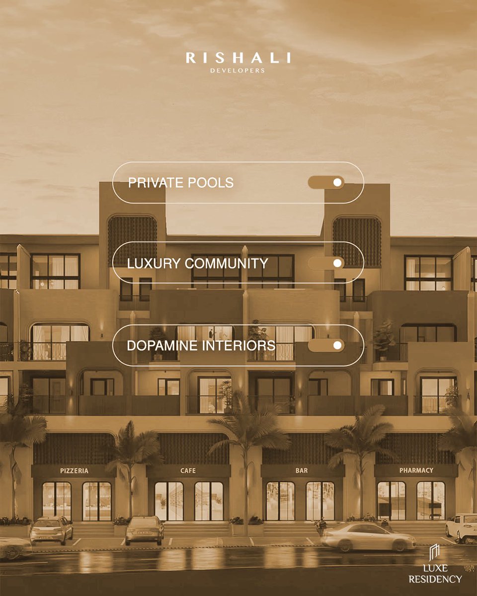 rishalidevelop's tweet photo. Switch on a life less ordinary.
From private pools to dopamine interiors — Luxe Residency is curated for those who crave more than just four walls.
Welcome to a luxury community where every detail is designed to elevate your every day. https://t.co/DuzIy95nrW