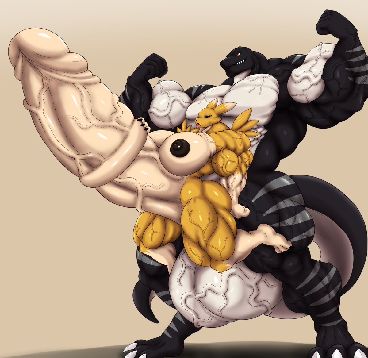 Ares always love just carrying Rena around, and she is quite into it as well! I'm sure he'll let her off in about a day or two maybe more!

Art by <a href="/hazel_iicNSFW/">Hazel-IIC🔞( SLOTS FULL)</a>